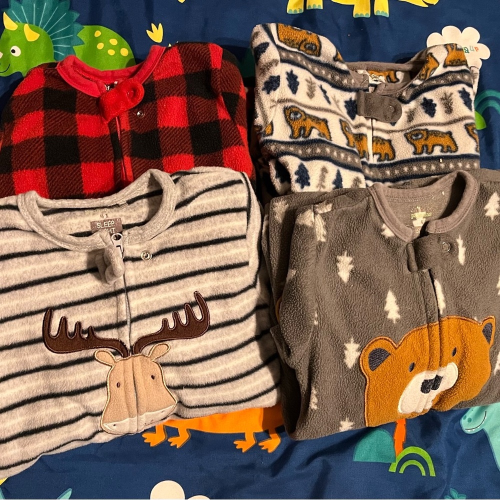 4T Fleece Footie PJs